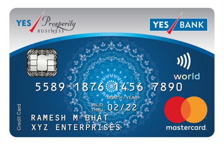 YES Prosperity Rewards Plus Credit Card हाँ समृद्धि पुरस्कार प्लस क्रेडिट कार्ड