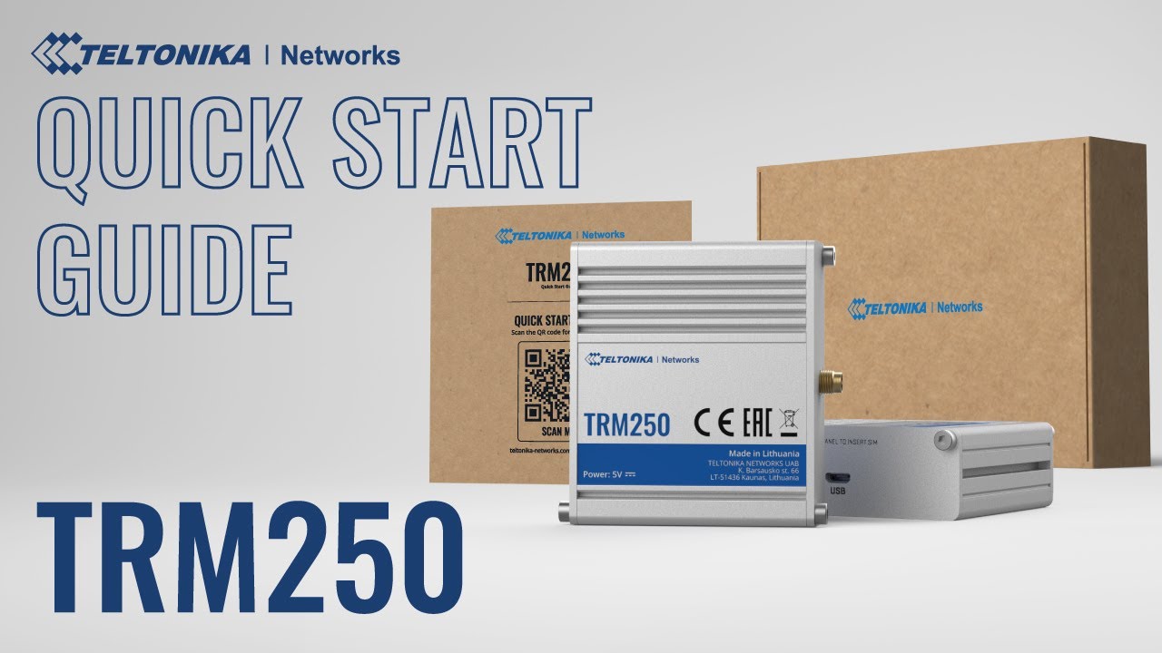 Guia de início rápido | Teltonika TRM250 Modem