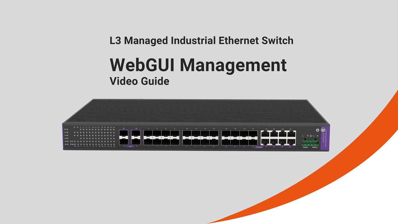 L3 Managed Industrial Ethernet Switch WebGUI Preview