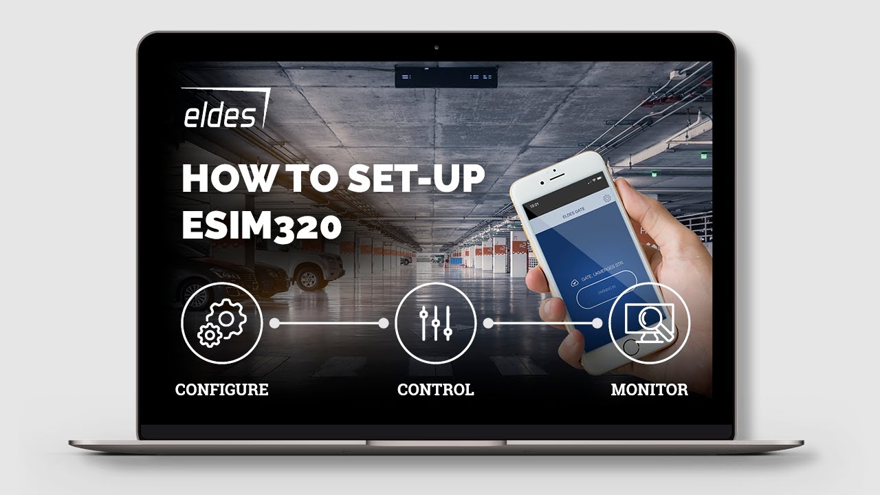 How to set-up ELDES gate controller ESIM320