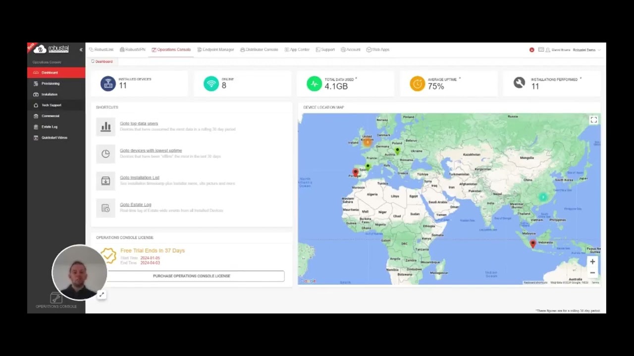 Robustel Operations Console - Advanced Asset Management