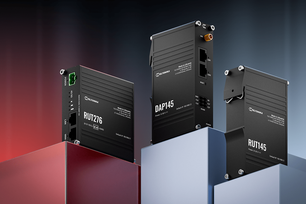 Teltonika RUT276, RUT145 industrial routers & DAP145 industrial Access Point