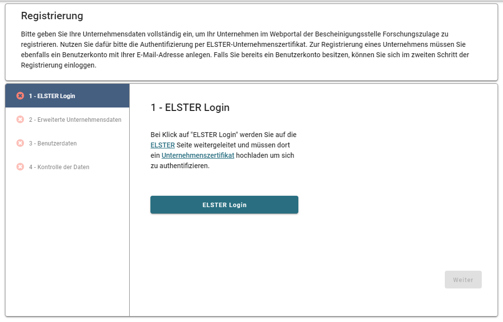 ELSTER-Portal