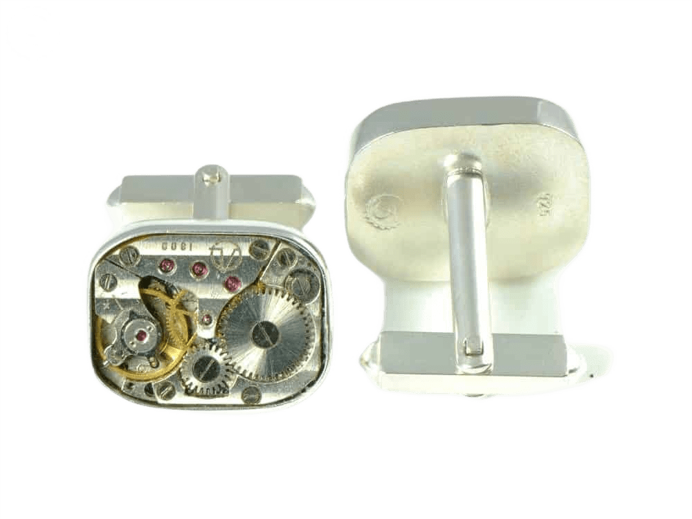 Gemelos de Air Privateer | Gemelos de plata esterlina con movimiento de reloj de Decimononic - Imagen 3