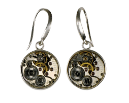 Pendientes Alpha | 'Serie Tempus Fugit' | Colección Machinarium de Decimononic