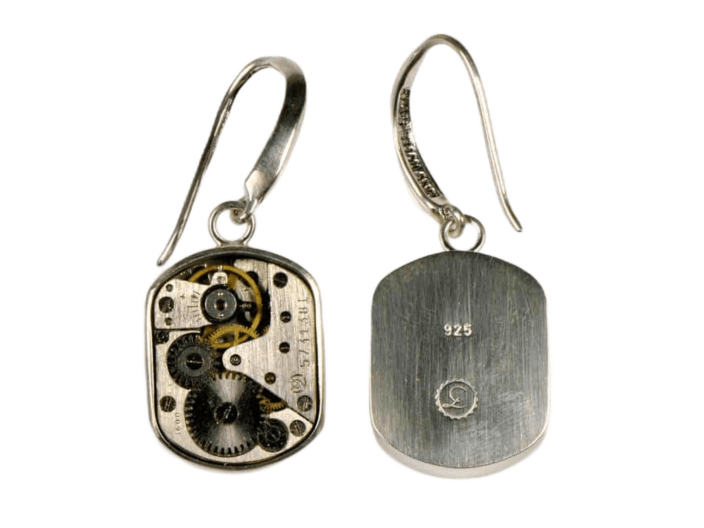 Pendientes Beta | 'Serie Tempus Fugit' | Colección Machinarium por Decimononic - Imagen 2