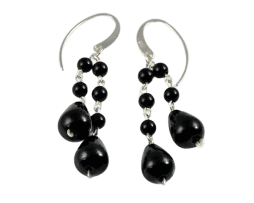 Pendientes Lágrimas de Ónix | Colección Machinarium de Decimononic