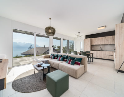 Montreux Modern 3BD avec superbe vue sur le lac et la montagne
