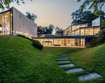 Retraite luxueuse de 5 chambres au bord du lac Léman