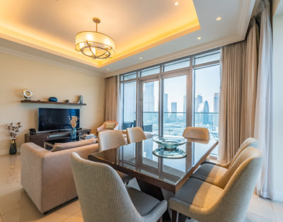 Panorama Paradise : Luxe 2BHK avec vue imprenable sur le Burj Khalifa