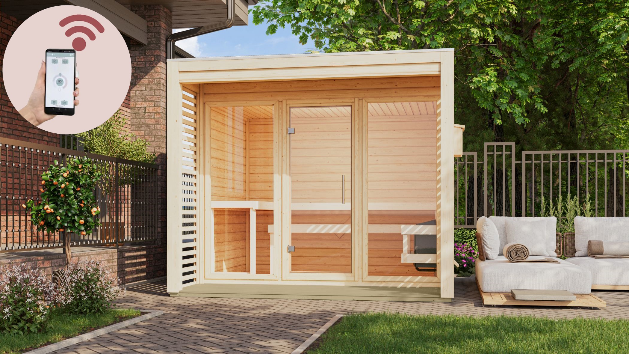 Sauna house Angkor 3 / + stove and HUUM WIFI control unit