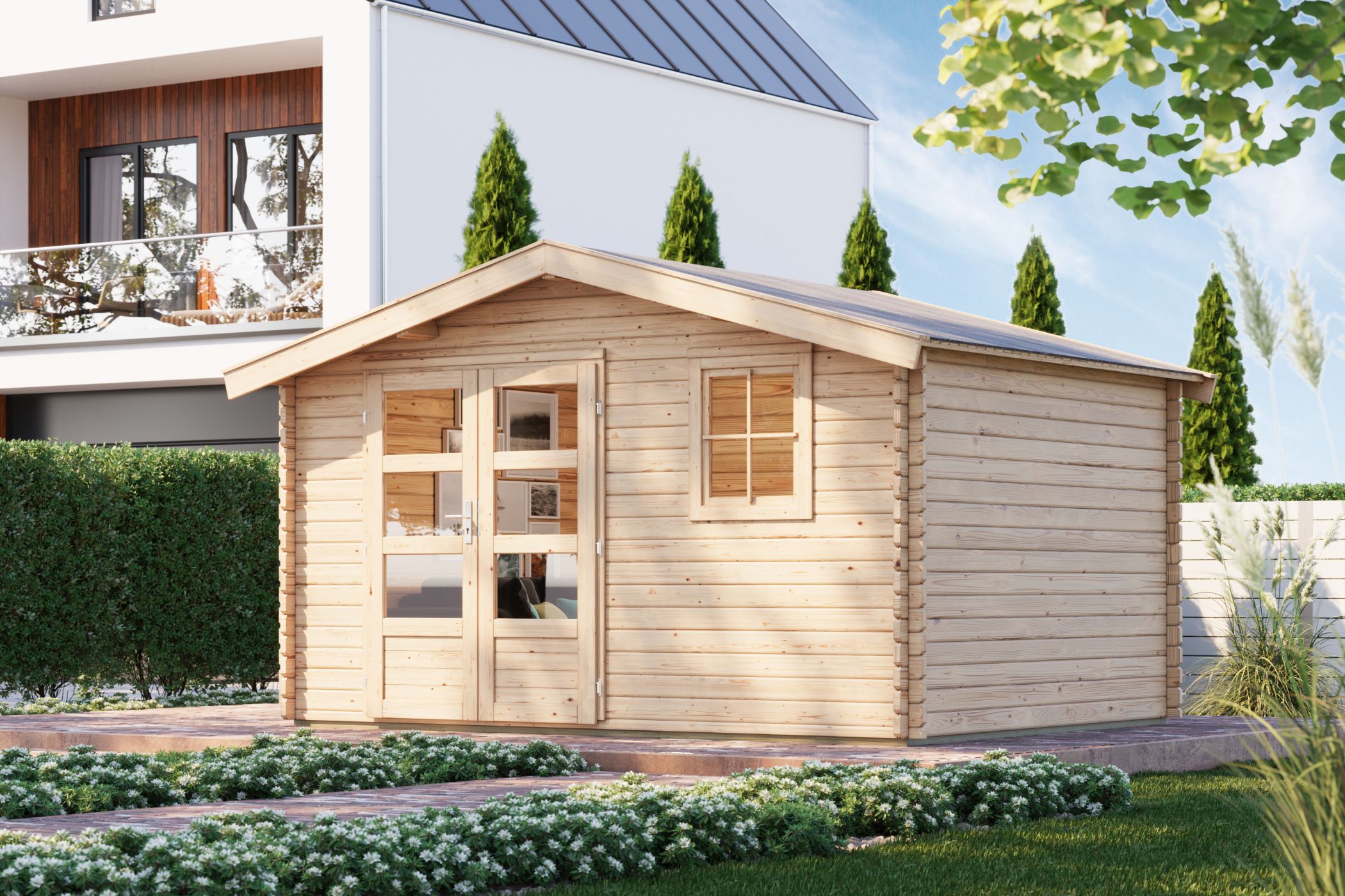 Interior Design, Shelter, Living, Grass, House