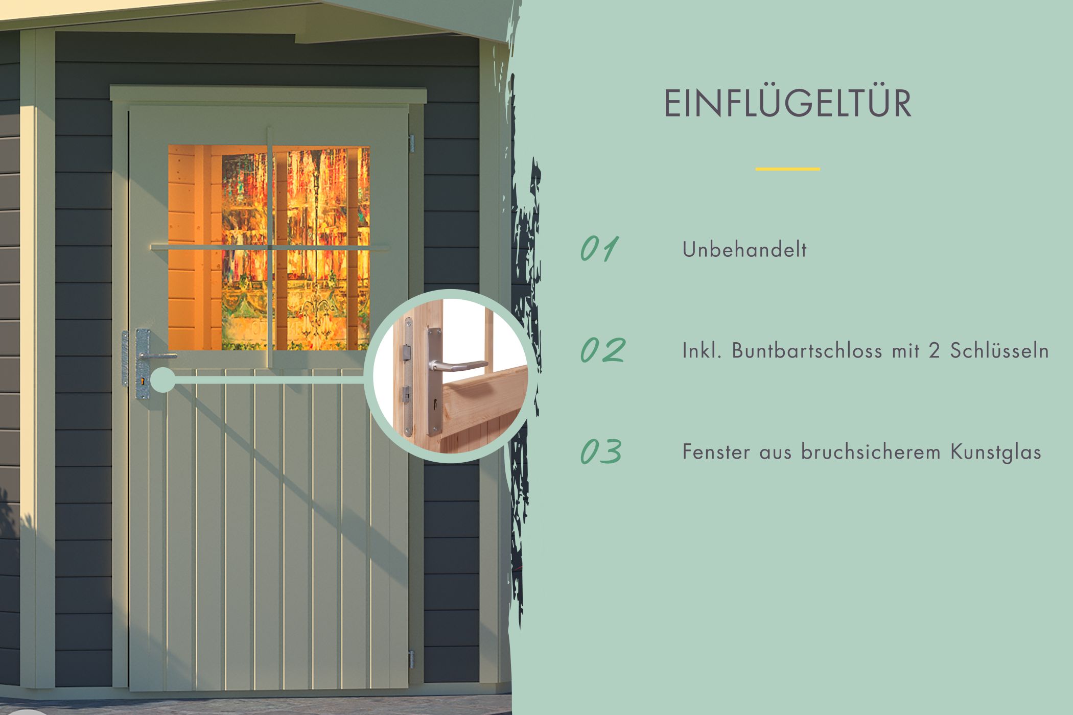 Door, Security, Front Door, Glass Panel, Garden Fence