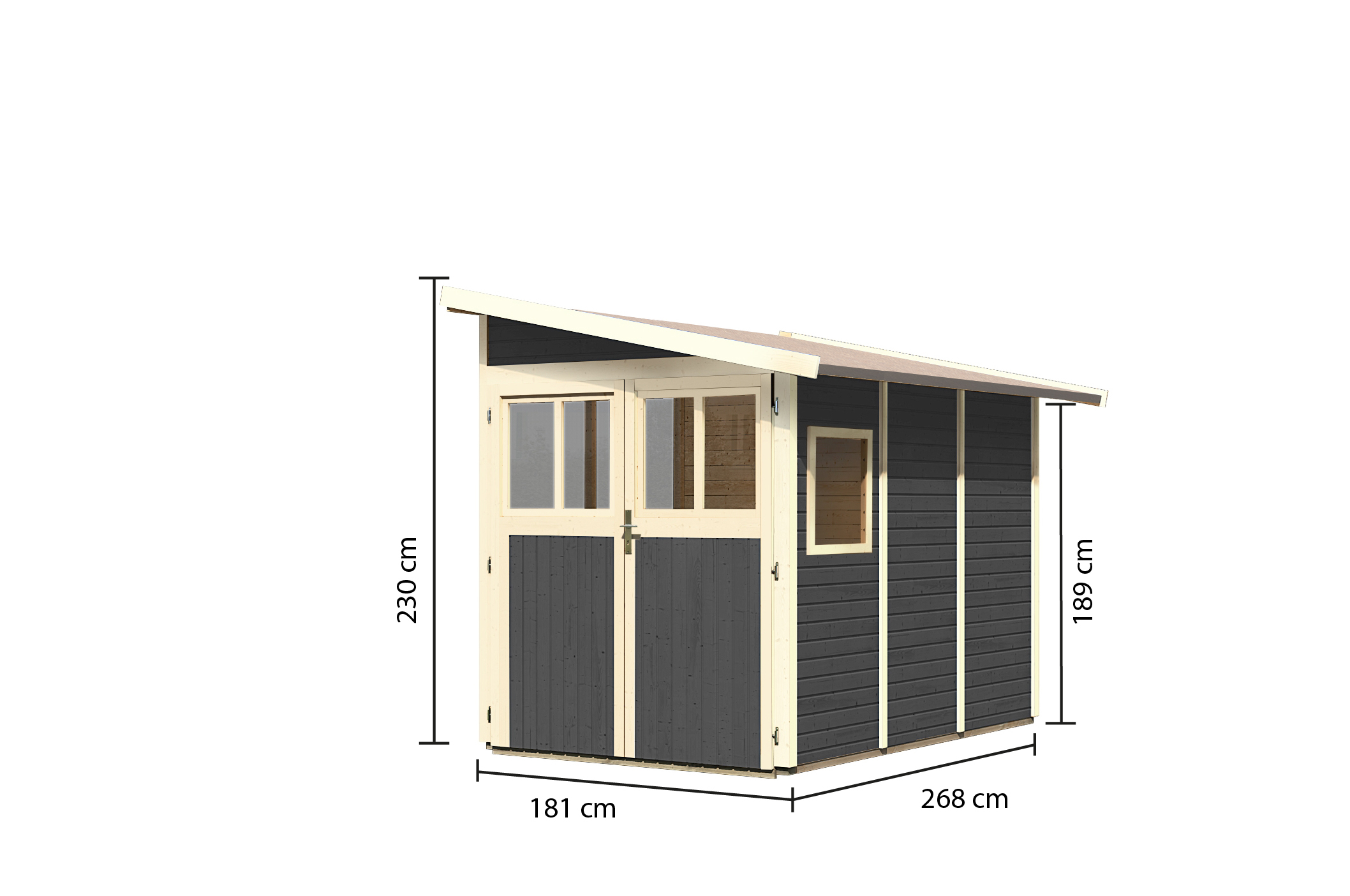 Karibu Gartenhaus System