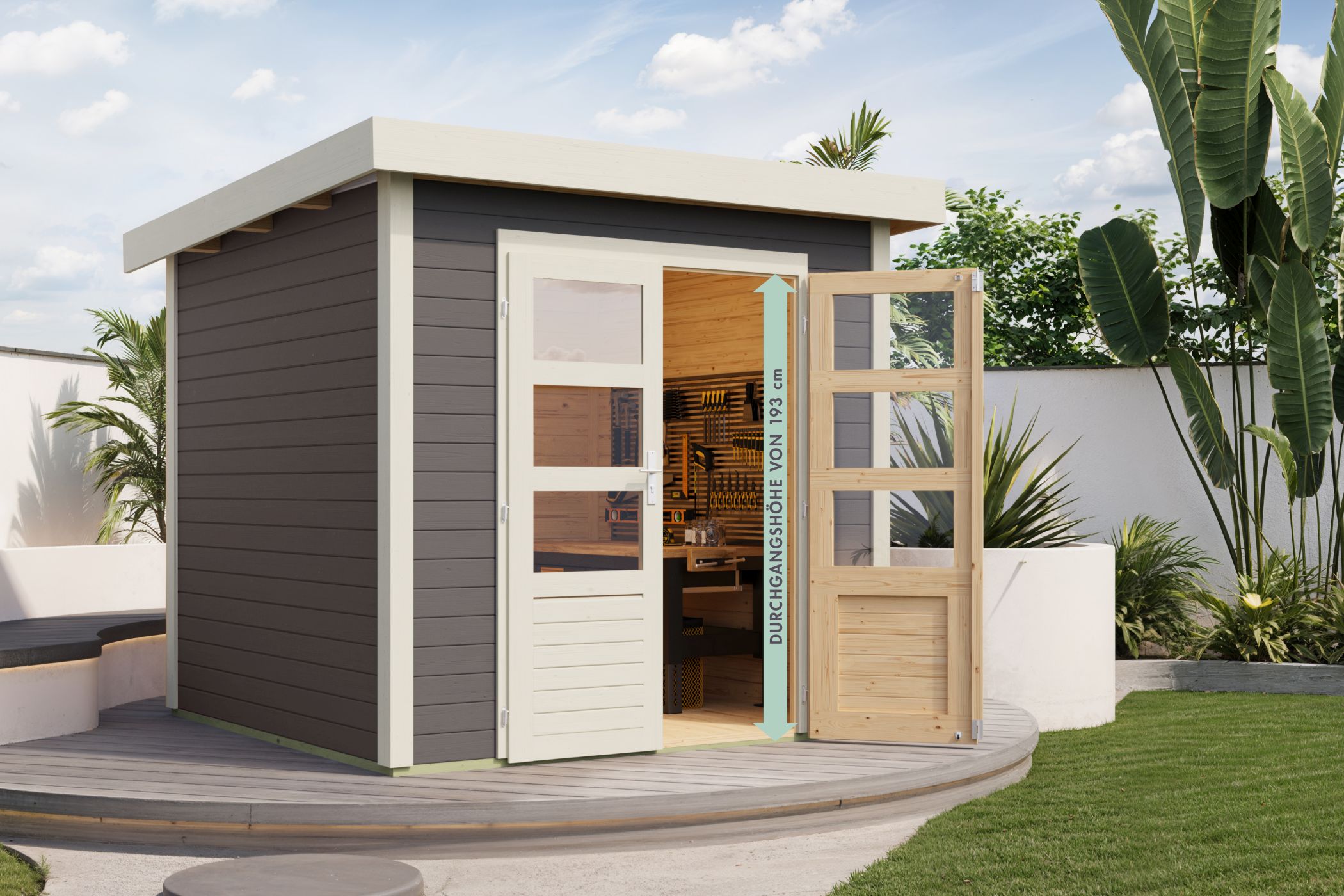 Garden Shed Kolbin 2 XXL (Extra High Door)