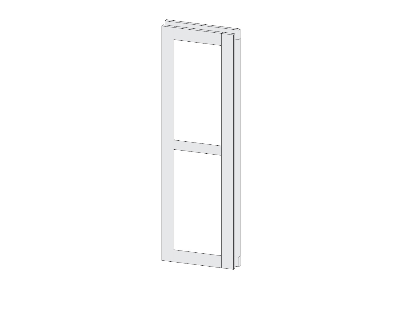 Cabinet door, frame, cabinet, glass front, wood look