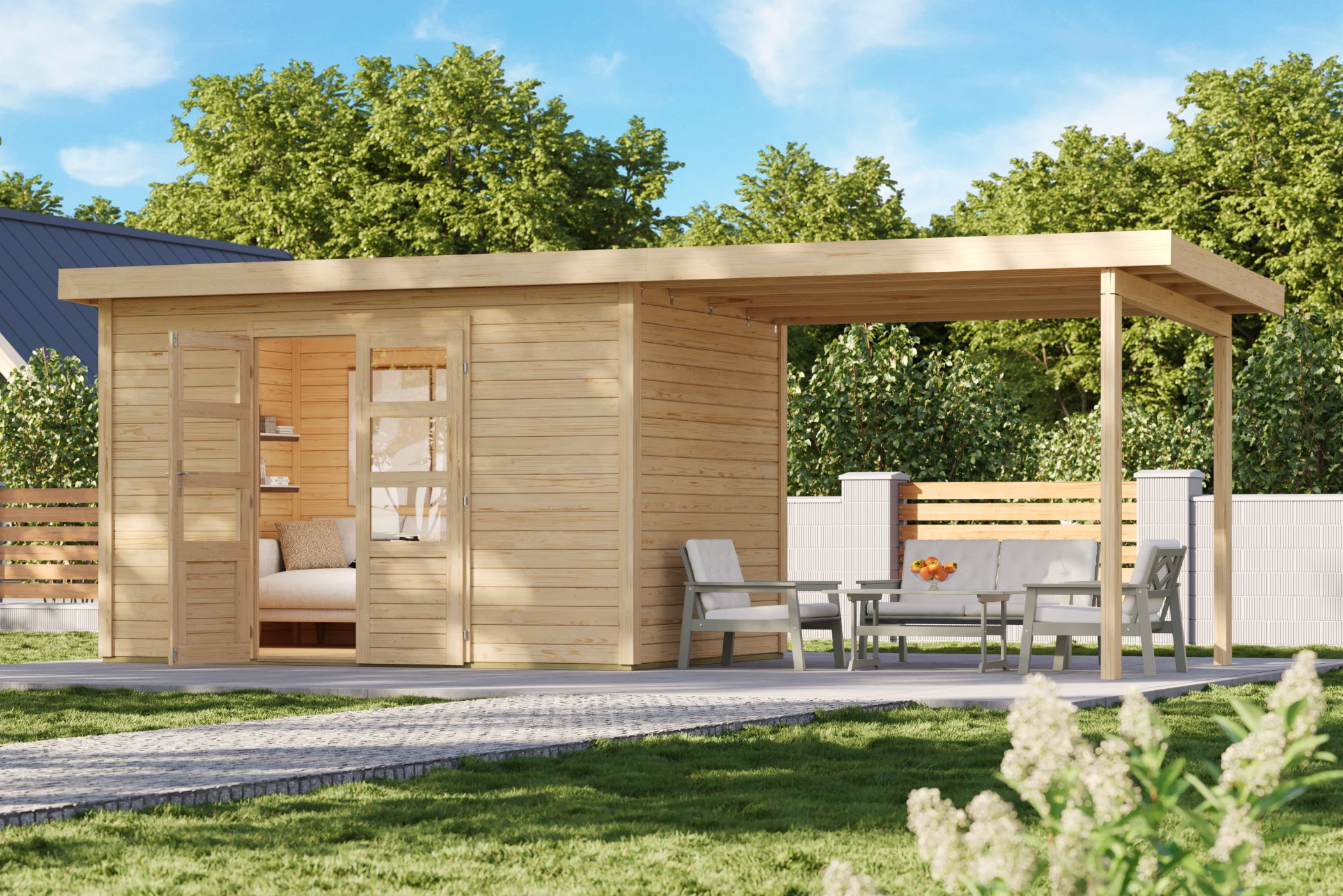 Interior Design, Living, Grass, Shelter, Wood