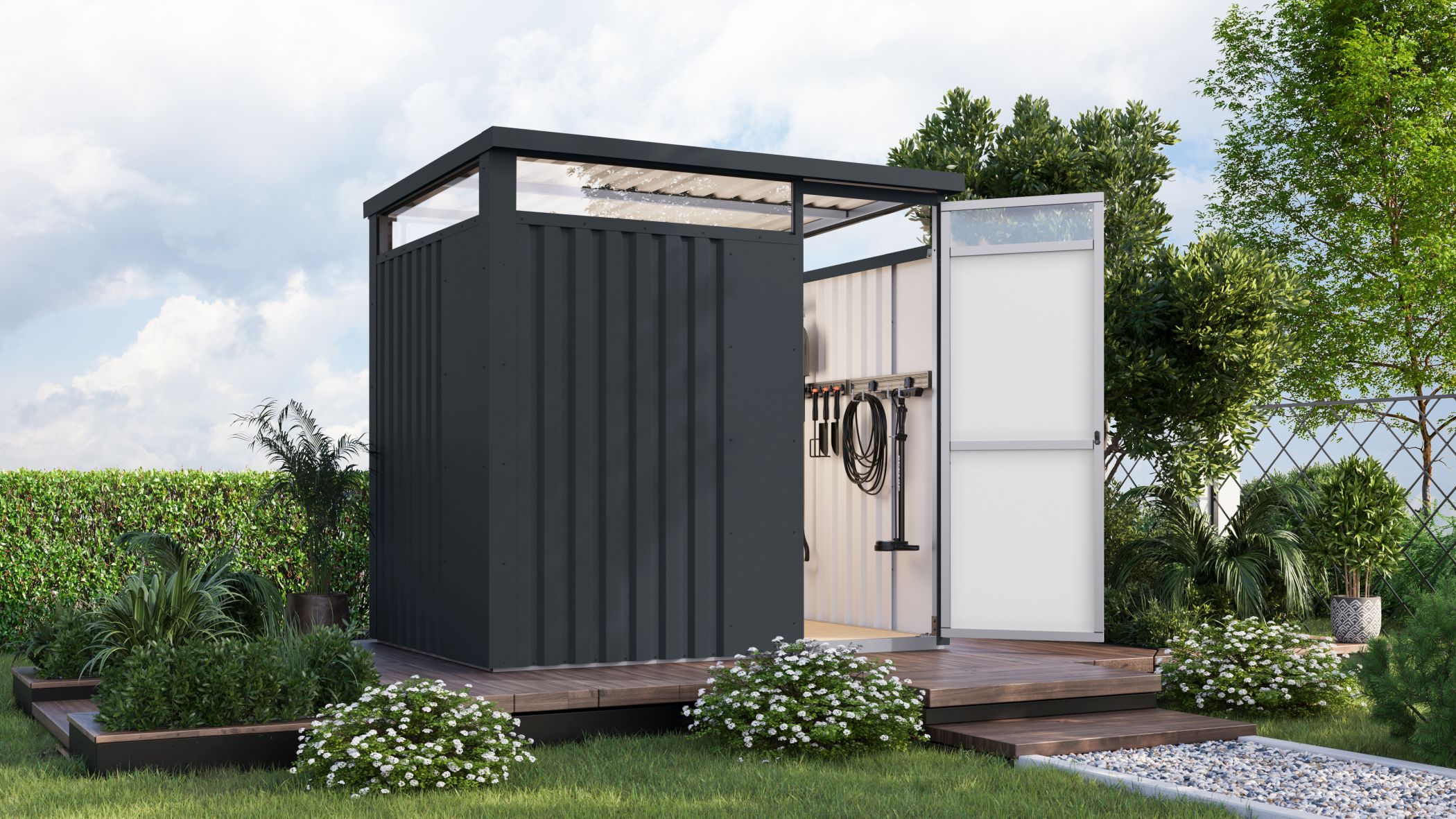 Metal house Østen 1,5 anthracite / Clearance