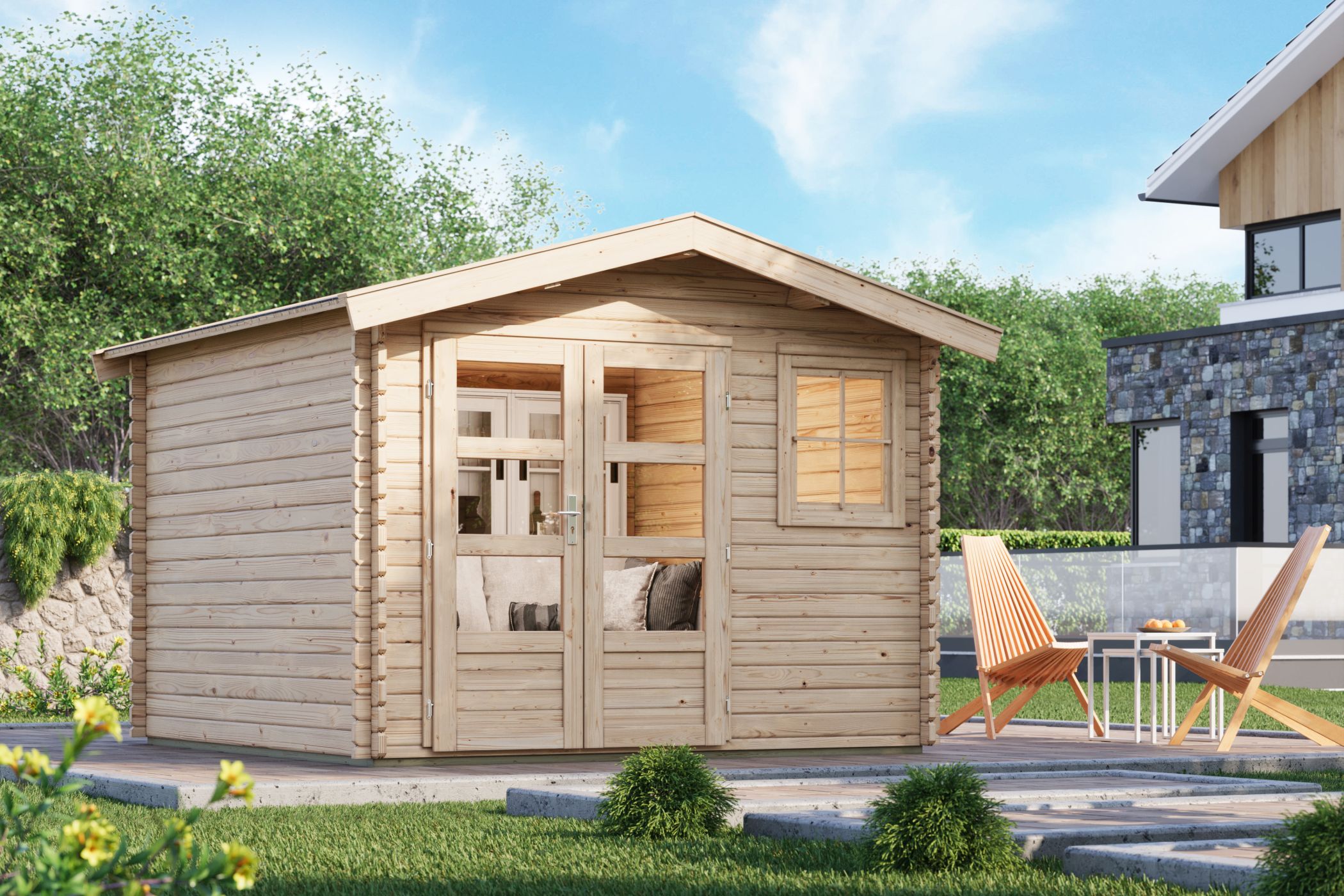 Interior Design, Living, Wood, Shelter, House