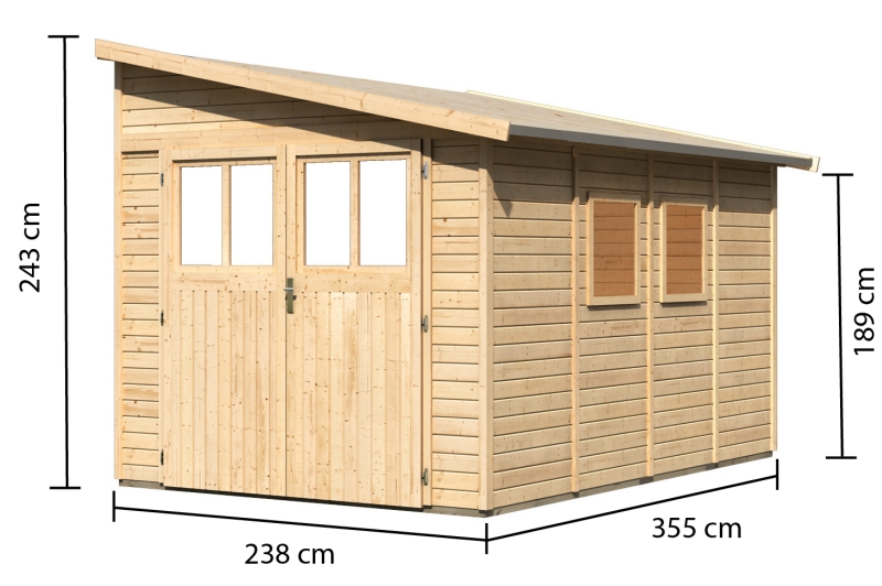 Karibu Garden Shed System Log House