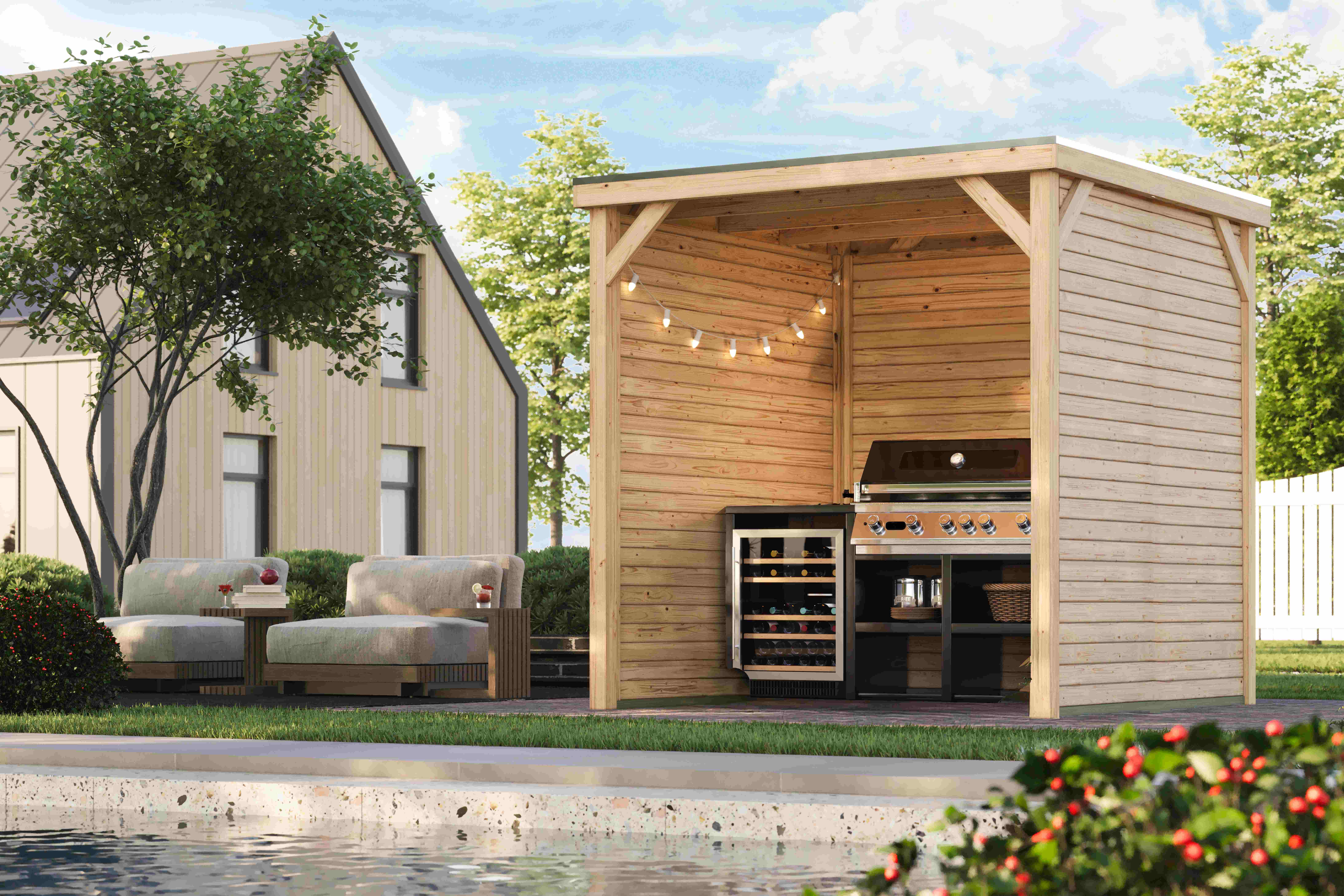 Indoor, Interior Design, Grass, Garage, Living