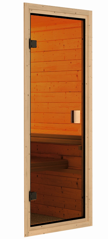 Karibu Sauna House Door Inside