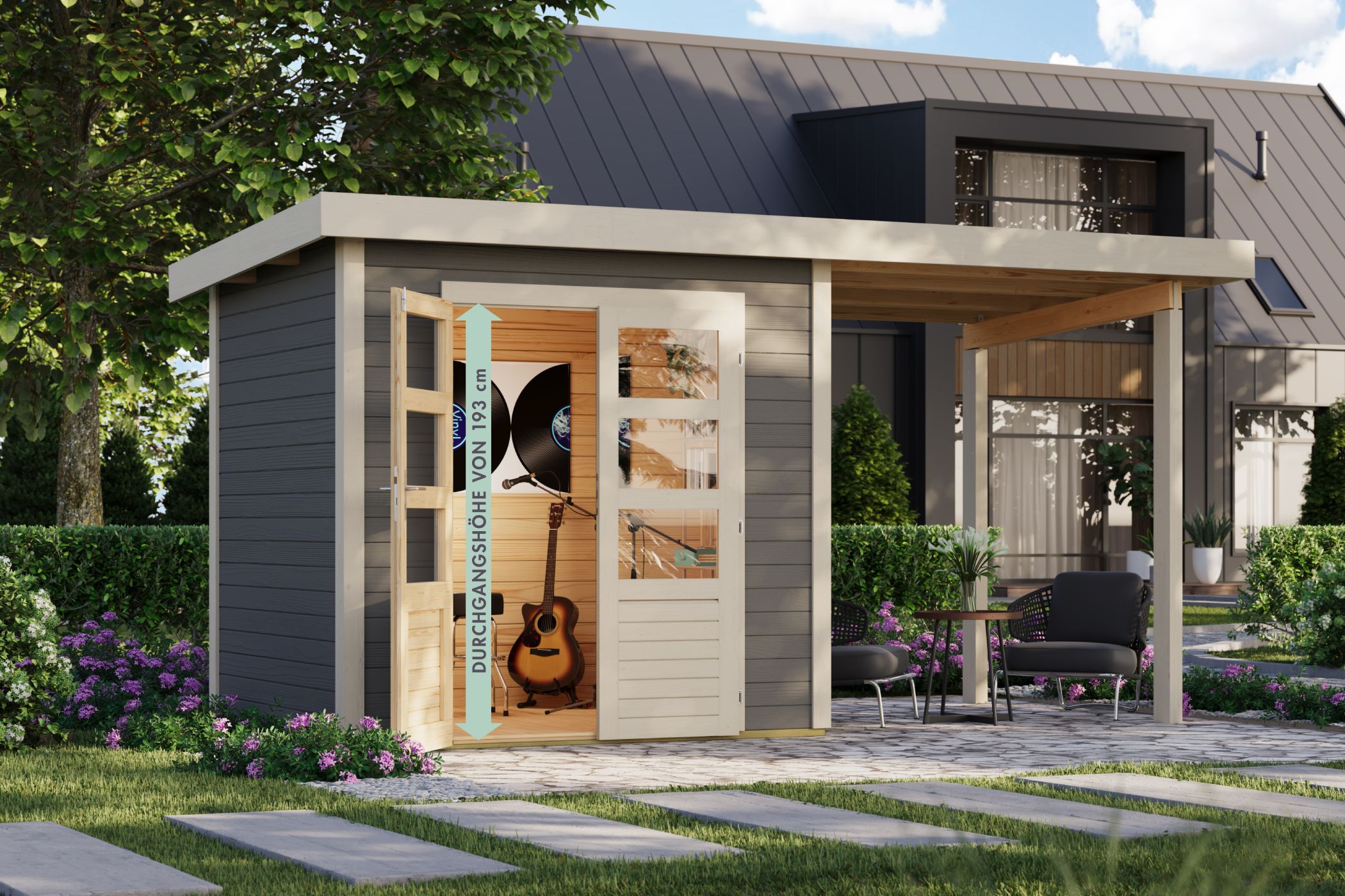 Interior Design, Living, House, Door, Chair