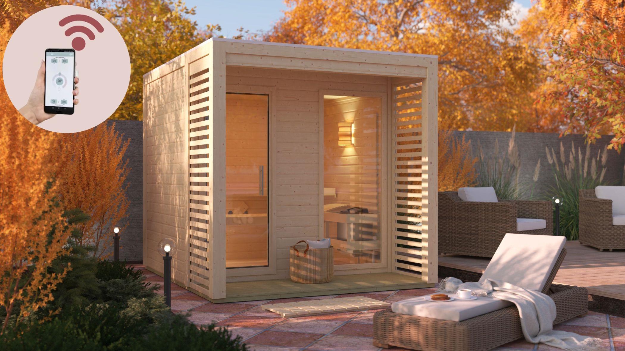 Sauna house Angkor 2 / + stove and HUUM WIFI control unit