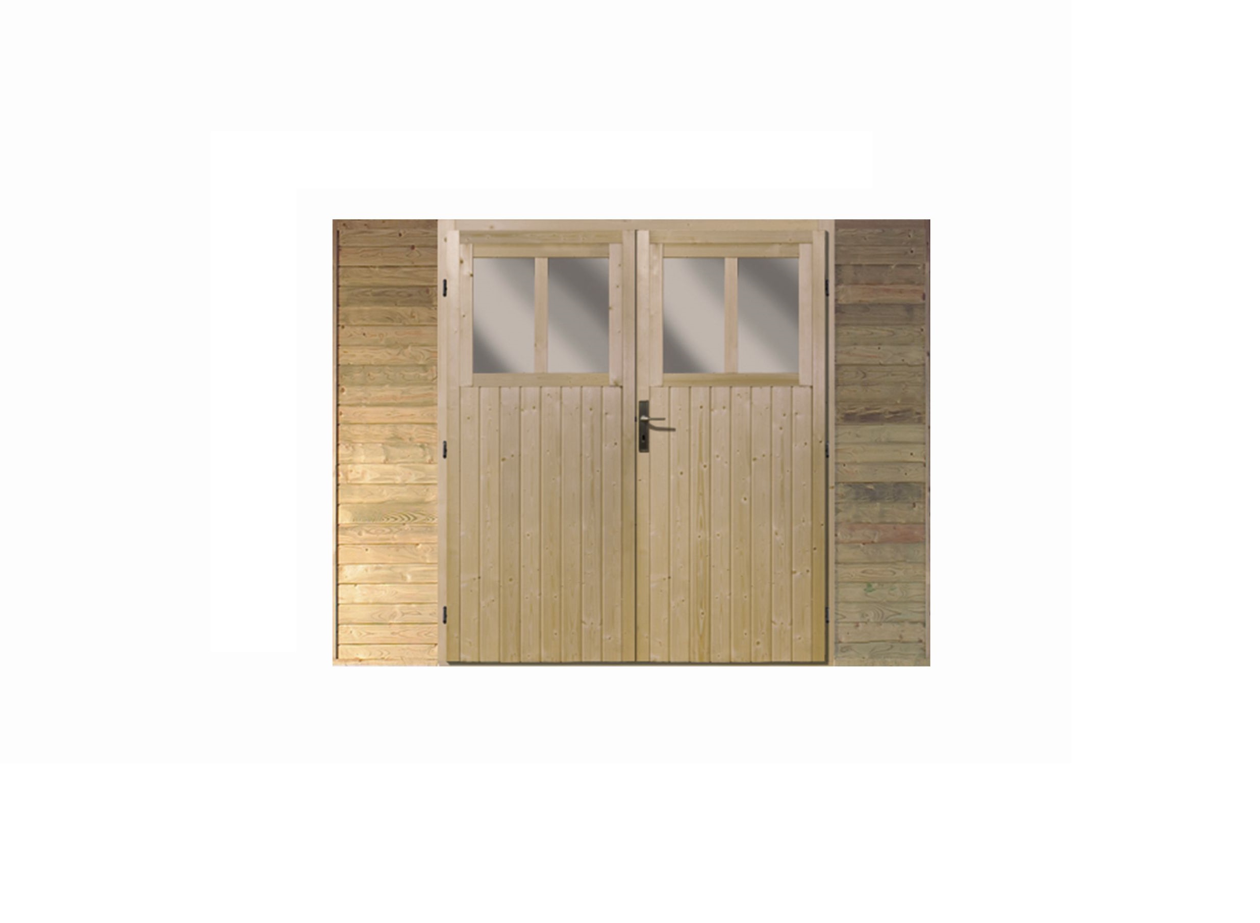 Carport Front element with door (for single carport)