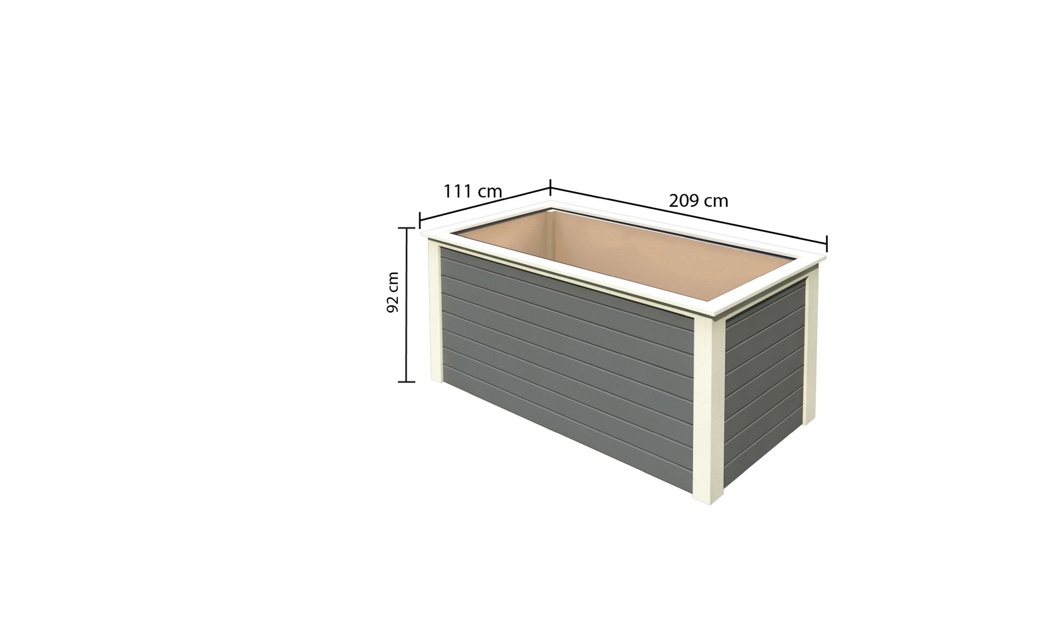Wanne, Kiste, Whirlpool-Badewanne