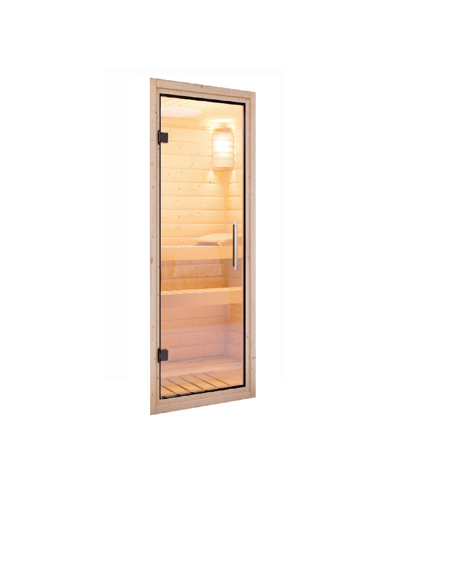 Door element clear glass