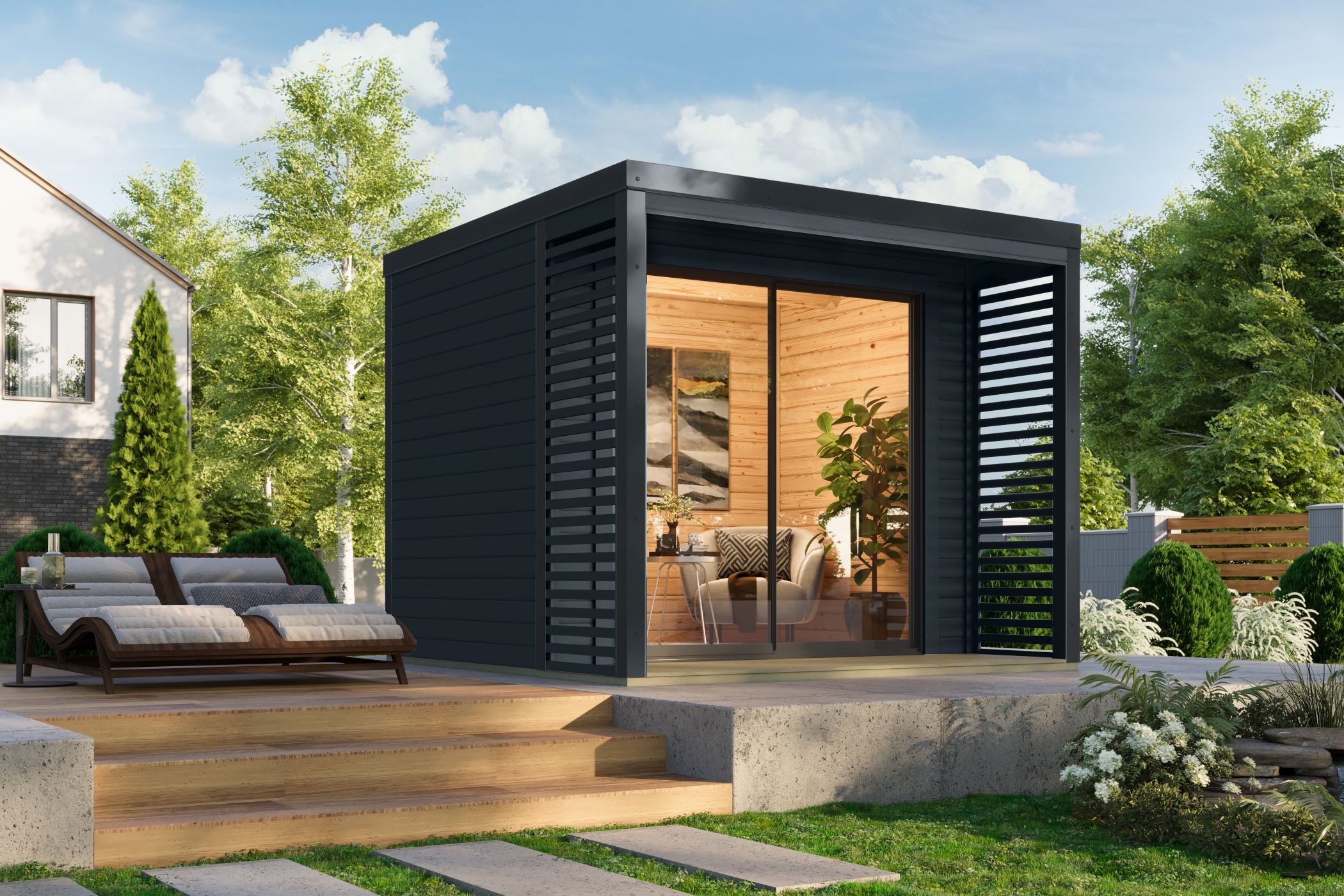 Interior Design, Backyard, Outdoor, Grass, Living