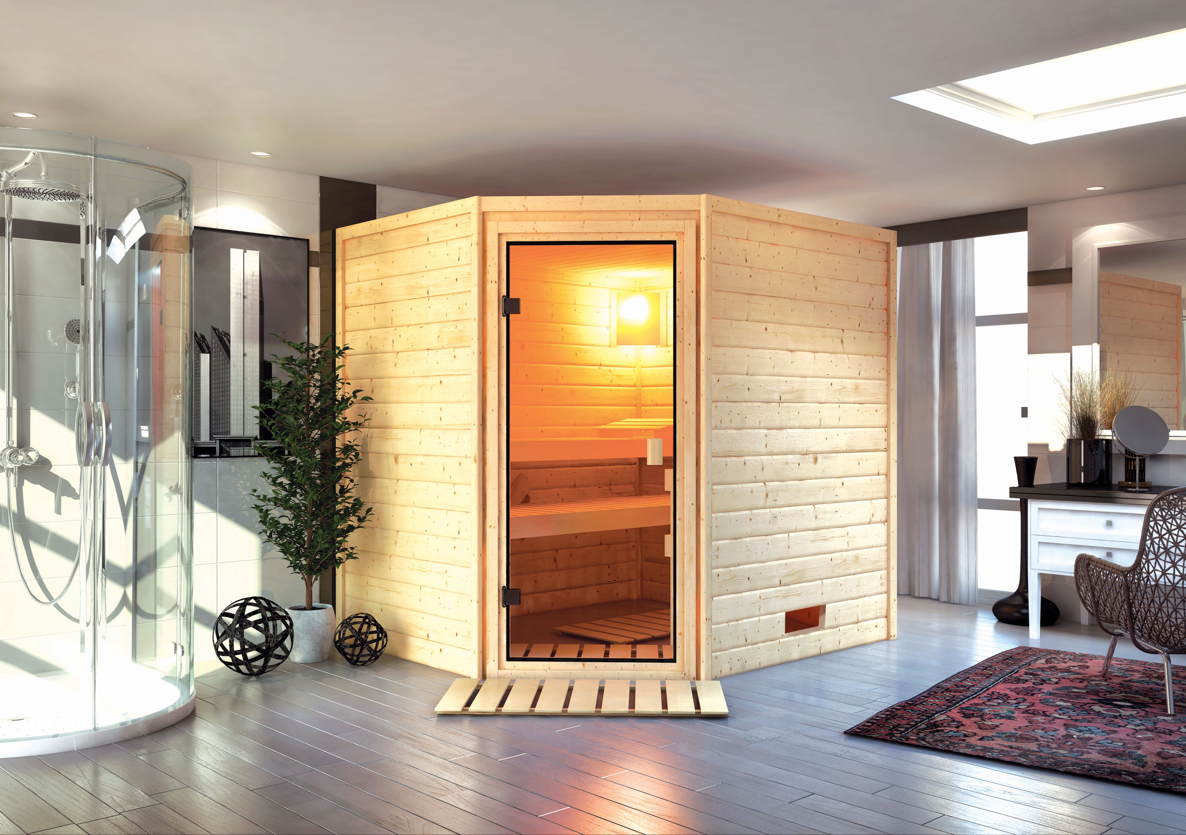 Indoor, Interior Design, Plant, Wooden Panels, Carpet