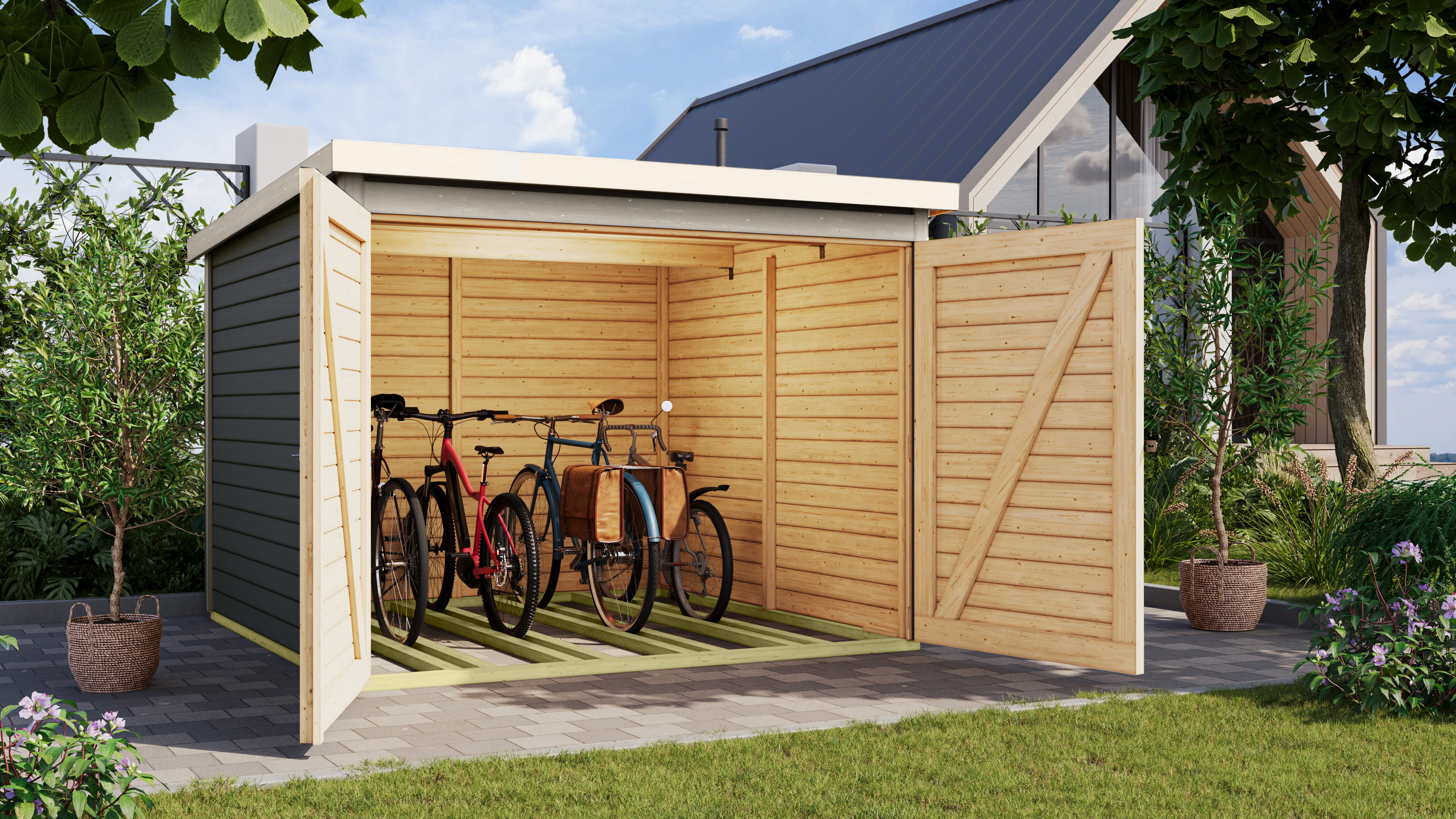 Bicycle garage 4