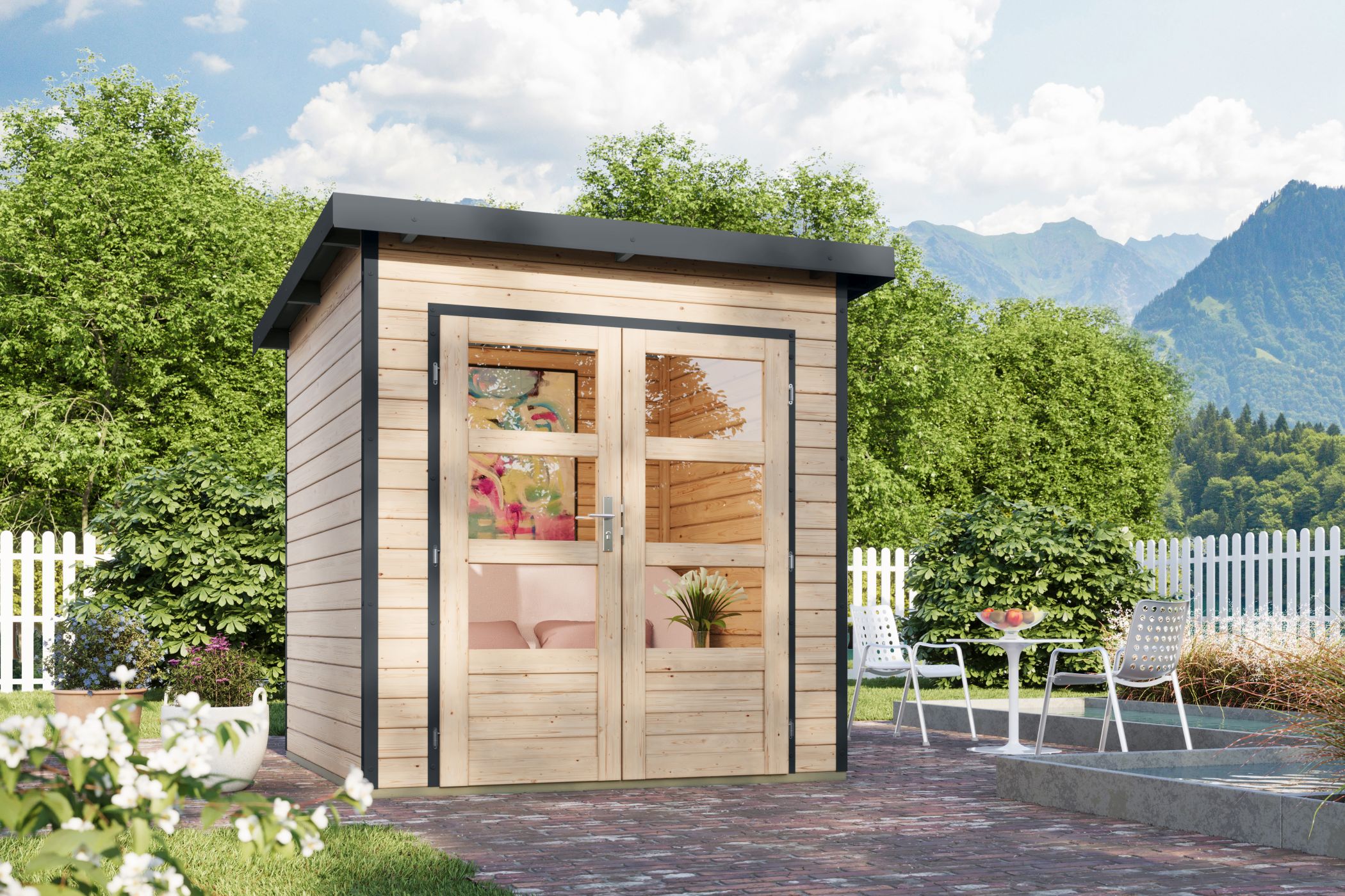 Interior Design, Living, Wood, Outdoor, House