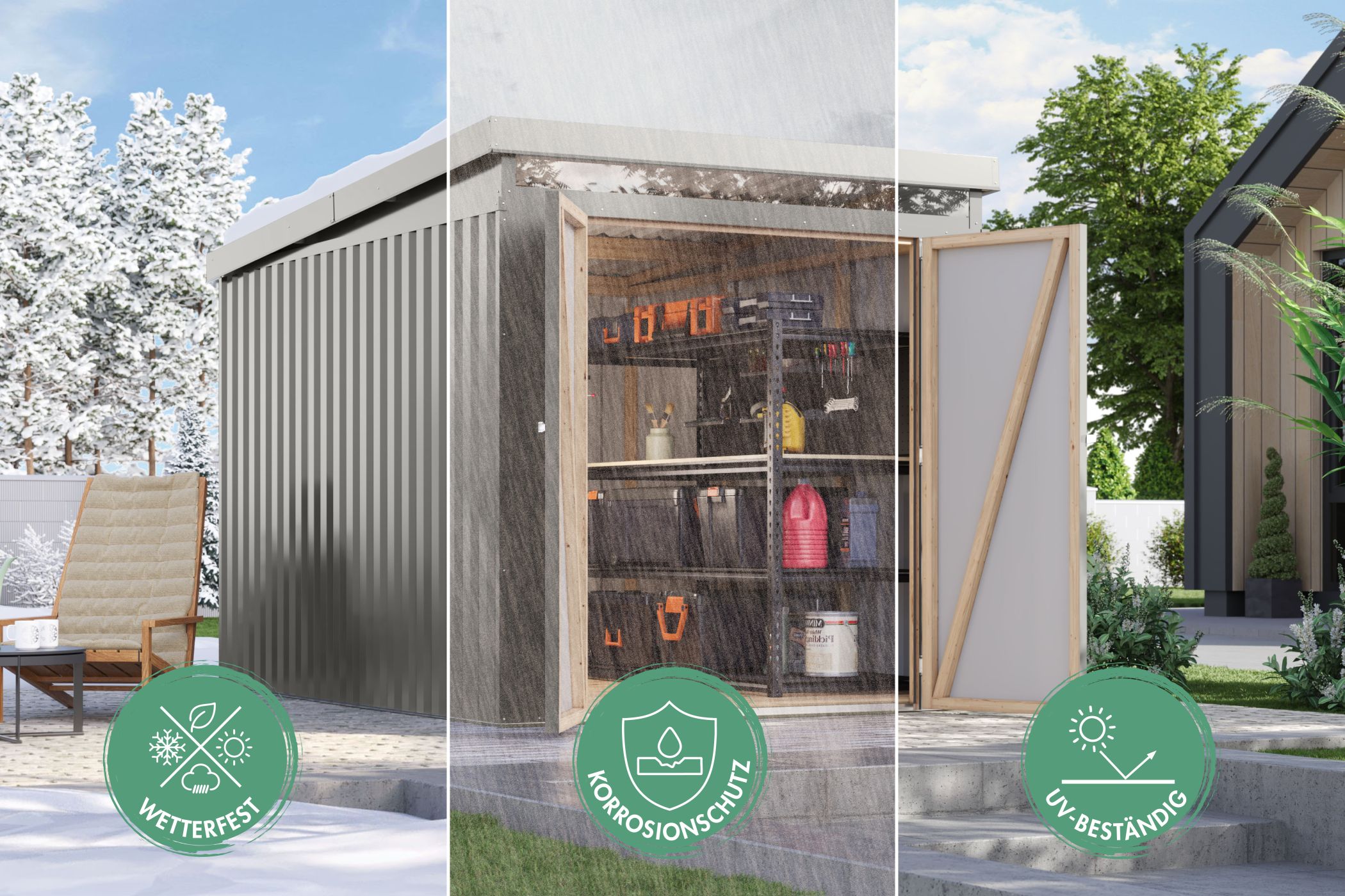 Drinnen, Innenarchitektur, Geräteschuppen