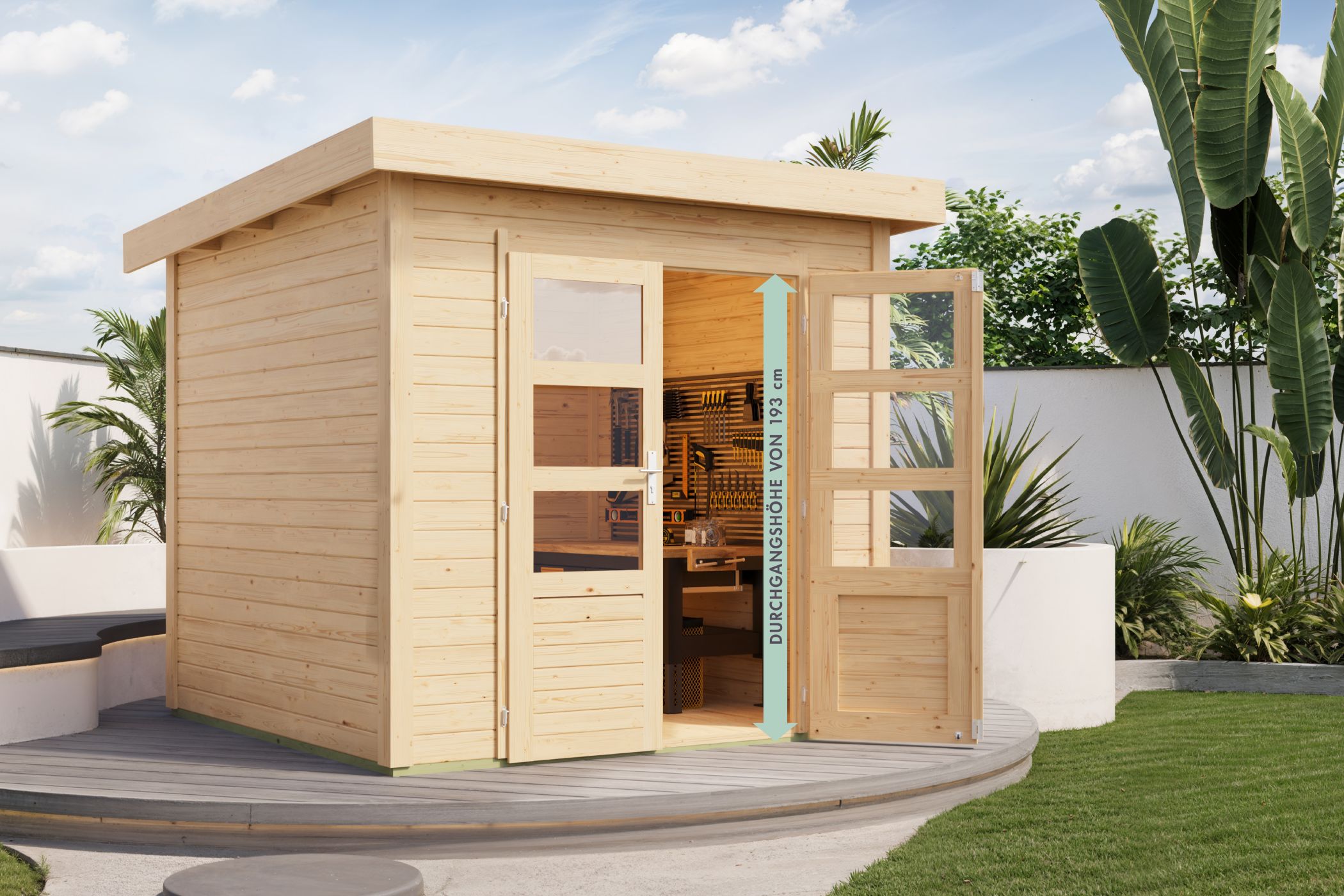 Garden Shed Kolbin 3 XXL (Extra High Door)