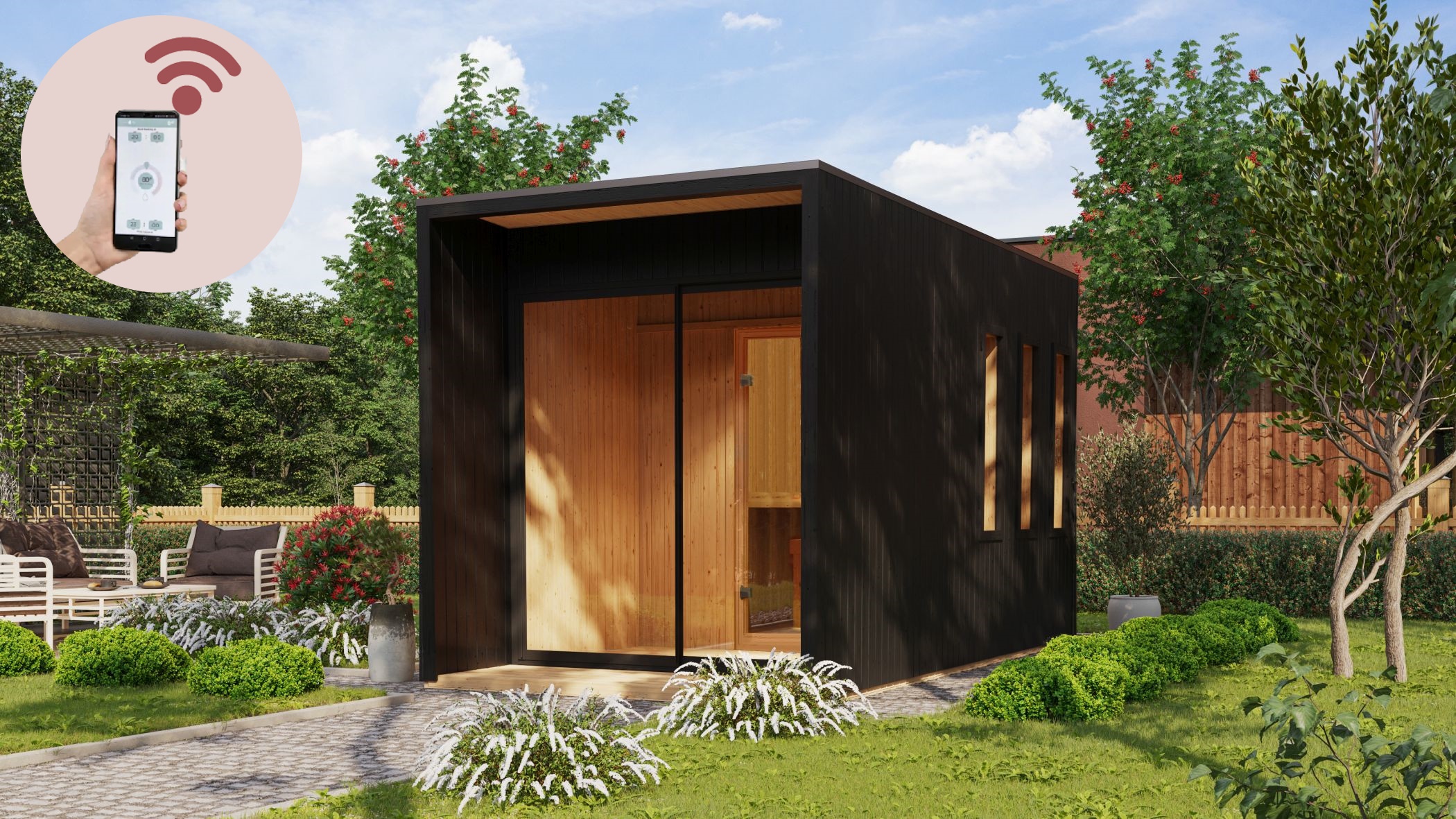 Sauna house Miramar / + Oven and HUUM WIFI control unit