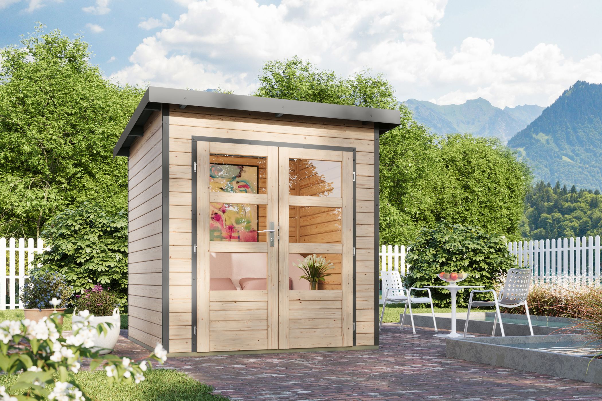 Interior Design, Living, Wood, Outdoor, House