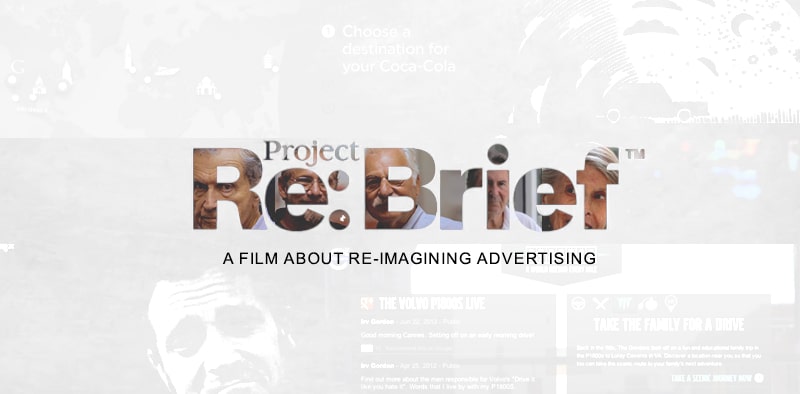Project re-brief - an amazing film about advertising.