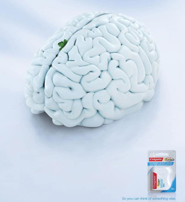 A minimalist model of a brain on a white surface.