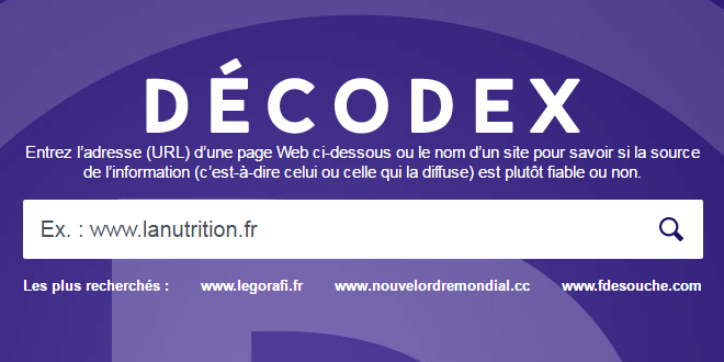 A purple screen with the words decodex on it.