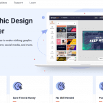 The home page of a graphic design and web design site.